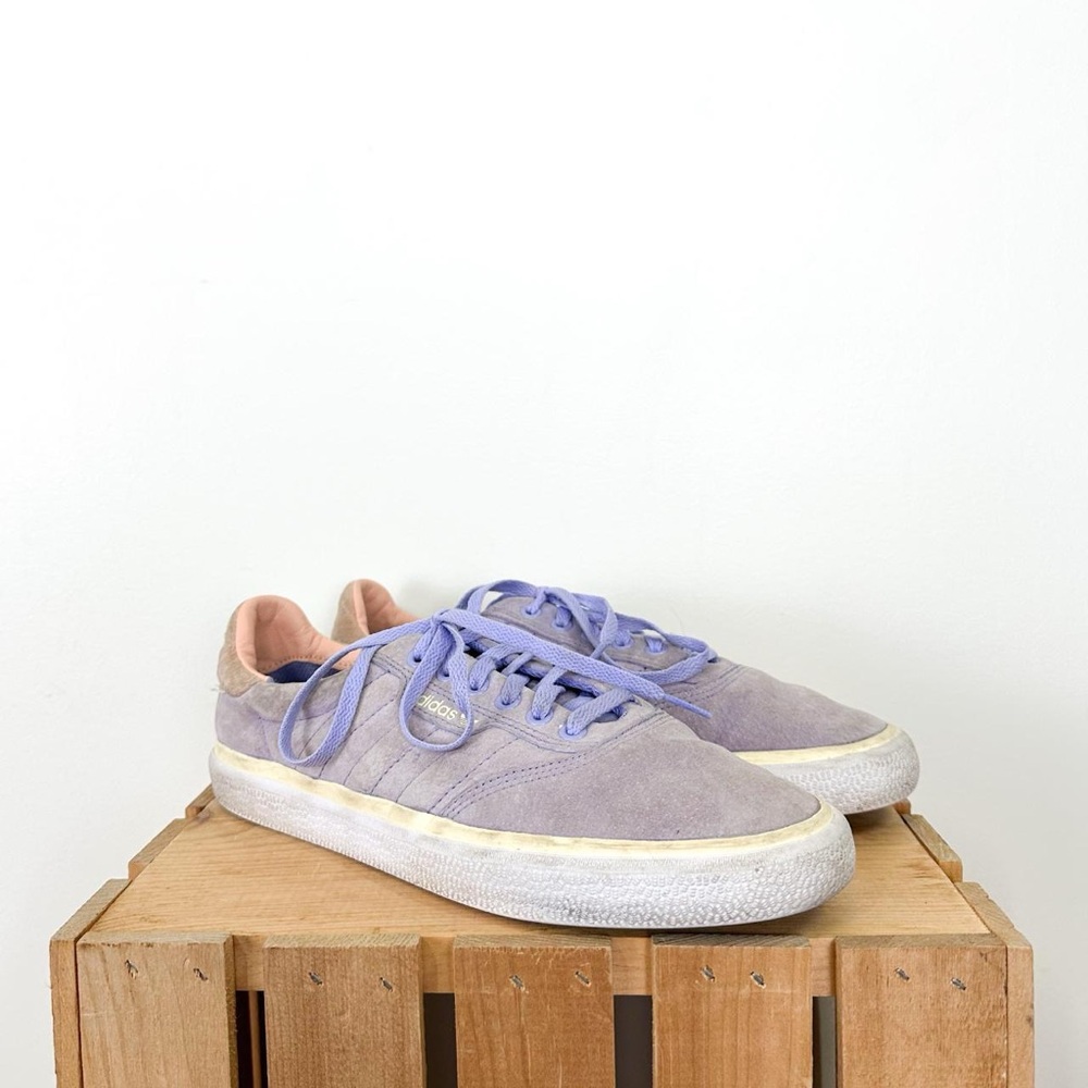 Adidas 3MC Nora Vasconcellos Light Purple Suede Sneakers men’s size 8.5